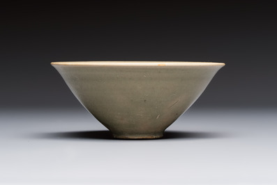 A Chinese Yaozhou celadon-glazed bowl, Song