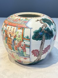 Two Chinese famille rose '100 Boys' jars, 19th C.