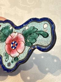 12 Chinese Canton enamel hanging ornaments, 18/19th C.