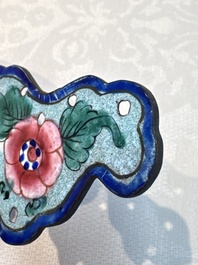 12 Chinese Canton enamel hanging ornaments, 18/19th C.