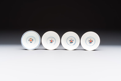 13 Chinese blue and white wares and four sets of Japanese Imari cups and saucers, 17/18th C.