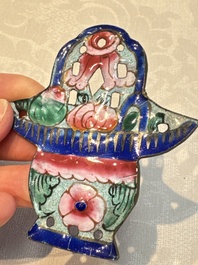 12 Chinese Canton enamel hanging ornaments, 18/19th C.