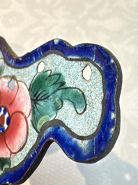 12 Chinese Canton enamel hanging ornaments, 18/19th C.
