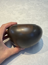 A Chinese bronze Bo-shaped censer, Xuande mark, 17/18th C.
