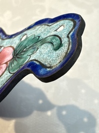 12 Chinese Canton enamel hanging ornaments, 18/19th C.