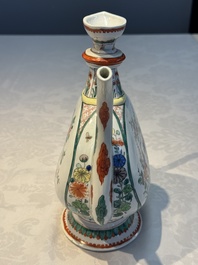 A French famille verte-style aftaba, Samson, Paris, 19th C.