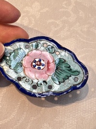 12 Chinese Canton enamel hanging ornaments, 18/19th C.