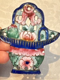 12 Chinese Canton enamel hanging ornaments, 18/19th C.