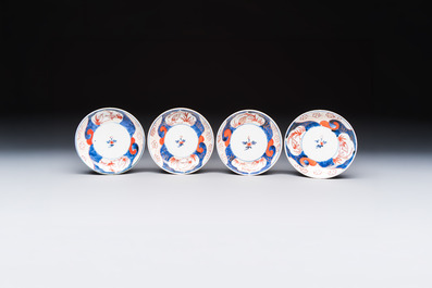 13 Chinese blue and white wares and four sets of Japanese Imari cups and saucers, 17/18th C.