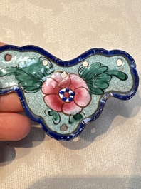 12 Chinese Canton enamel hanging ornaments, 18/19th C.