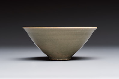 A Chinese Yaozhou celadon-glazed bowl, Song