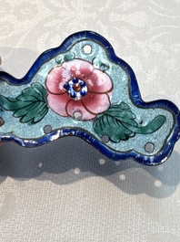 12 Chinese Canton enamel hanging ornaments, 18/19th C.
