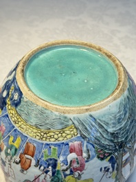 Two Chinese famille rose '100 Boys' jars, 19th C.