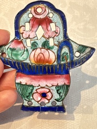12 Chinese Canton enamel hanging ornaments, 18/19th C.