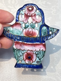 12 Chinese Canton enamel hanging ornaments, 18/19th C.