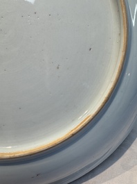 A Chinese famille rose 'Birds among Blossoming Branches' dish, Yongzheng