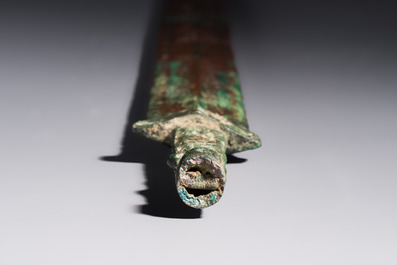 A Chinese bronze sword, Warring States period