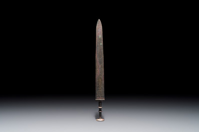 A Chinese bronze sword, Warring States period