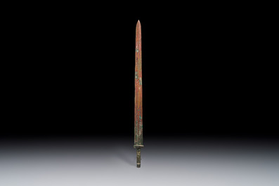 A Chinese bronze sword, Warring States period