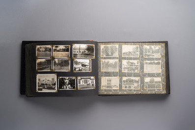 (Graphic content!) A photo album with views of China and Southeast Asia, incl. French military presence, wartime scenes and executions, 20th C.