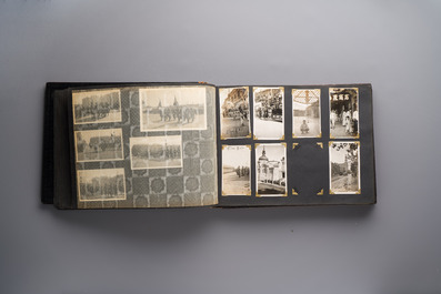 (Graphic content!) A photo album with views of China and Southeast Asia, incl. French military presence, wartime scenes and executions, 20th C.