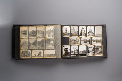 (Graphic content!) A photo album with views of China and Southeast Asia, incl. French military presence, wartime scenes and executions, 20th C.