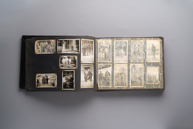 (Graphic content!) A photo album with views of China and Southeast Asia, incl. French military presence, wartime scenes and executions, 20th C.