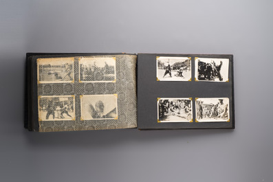 (Graphic content!) A photo album with views of China and Southeast Asia, incl. French military presence, wartime scenes and executions, 20th C.