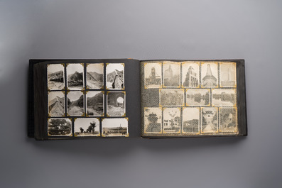 (Graphic content!) A photo album with views of China and Southeast Asia, incl. French military presence, wartime scenes and executions, 20th C.
