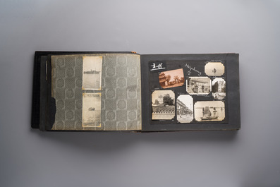 (Graphic content!) A photo album with views of China and Southeast Asia, incl. French military presence, wartime scenes and executions, 20th C.