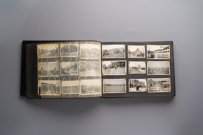 (Graphic content!) A photo album with views of China and Southeast Asia, incl. French military presence, wartime scenes and executions, 20th C.