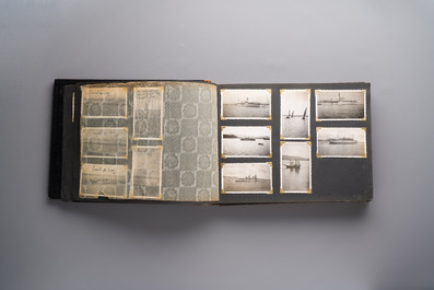 (Graphic content!) A photo album with views of China and Southeast Asia, incl. French military presence, wartime scenes and executions, 20th C.