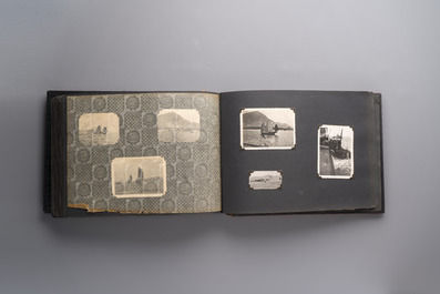 (Graphic content!) A photo album with views of China and Southeast Asia, incl. French military presence, wartime scenes and executions, 20th C.