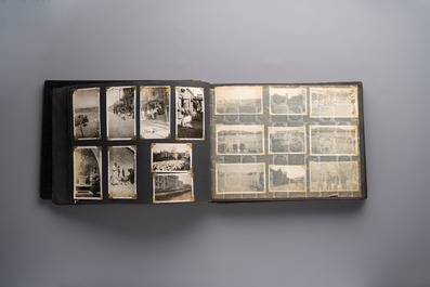 (Graphic content!) A photo album with views of China and Southeast Asia, incl. French military presence, wartime scenes and executions, 20th C.
