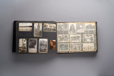 (Graphic content!) A photo album with views of China and Southeast Asia, incl. French military presence, wartime scenes and executions, 20th C.