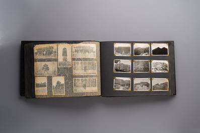 (Graphic content!) A photo album with views of China and Southeast Asia, incl. French military presence, wartime scenes and executions, 20th C.