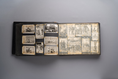 (Graphic content!) A photo album with views of China and Southeast Asia, incl. French military presence, wartime scenes and executions, 20th C.