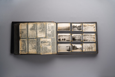(Graphic content!) A photo album with views of China and Southeast Asia, incl. French military presence, wartime scenes and executions, 20th C.