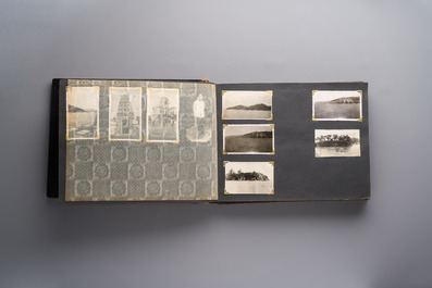 (Graphic content!) A photo album with views of China and Southeast Asia, incl. French military presence, wartime scenes and executions, 20th C.