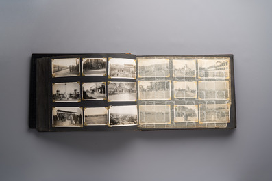 (Graphic content!) A photo album with views of China and Southeast Asia, incl. French military presence, wartime scenes and executions, 20th C.