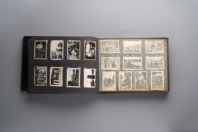 (Graphic content!) A photo album with views of China and Southeast Asia, incl. French military presence, wartime scenes and executions, 20th C.