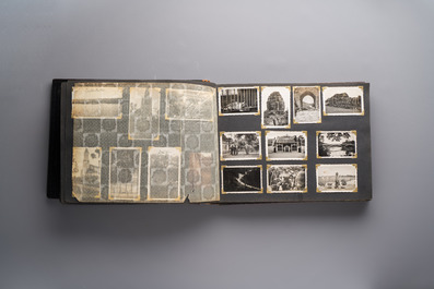 (Graphic content!) A photo album with views of China and Southeast Asia, incl. French military presence, wartime scenes and executions, 20th C.