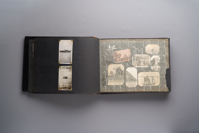 (Graphic content!) A photo album with views of China and Southeast Asia, incl. French military presence, wartime scenes and executions, 20th C.