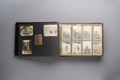 (Graphic content!) A photo album with views of China and Southeast Asia, incl. French military presence, wartime scenes and executions, 20th C.