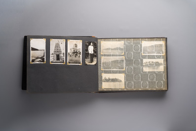 (Graphic content!) A photo album with views of China and Southeast Asia, incl. French military presence, wartime scenes and executions, 20th C.