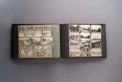 (Graphic content!) A photo album with views of China and Southeast Asia, incl. French military presence, wartime scenes and executions, 20th C.