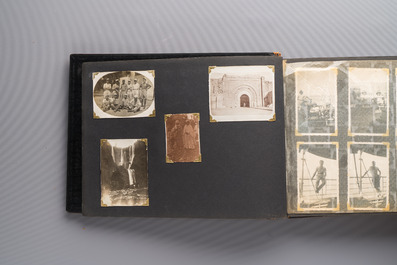 (Graphic content!) A photo album with views of China and Southeast Asia, incl. French military presence, wartime scenes and executions, 20th C.