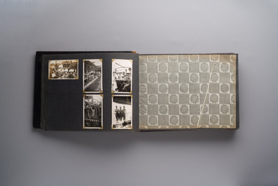 (Graphic content!) A photo album with views of China and Southeast Asia, incl. French military presence, wartime scenes and executions, 20th C.