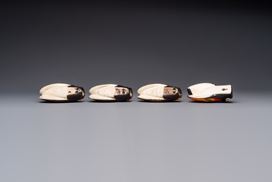 A collection of 19 French &lsquo;Cicada&rsquo; wall pocket vases, 20th C.