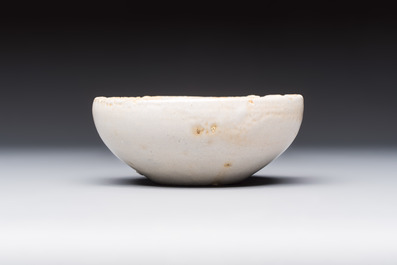 A blue and white Hispano-Moresque pottery bowl, Manises or Paterna, Spain, 15th C.